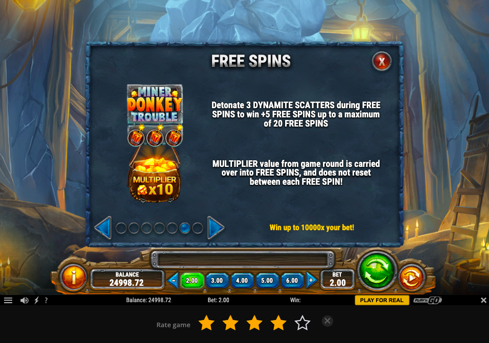 Miner Donkey Trouble Free Spins